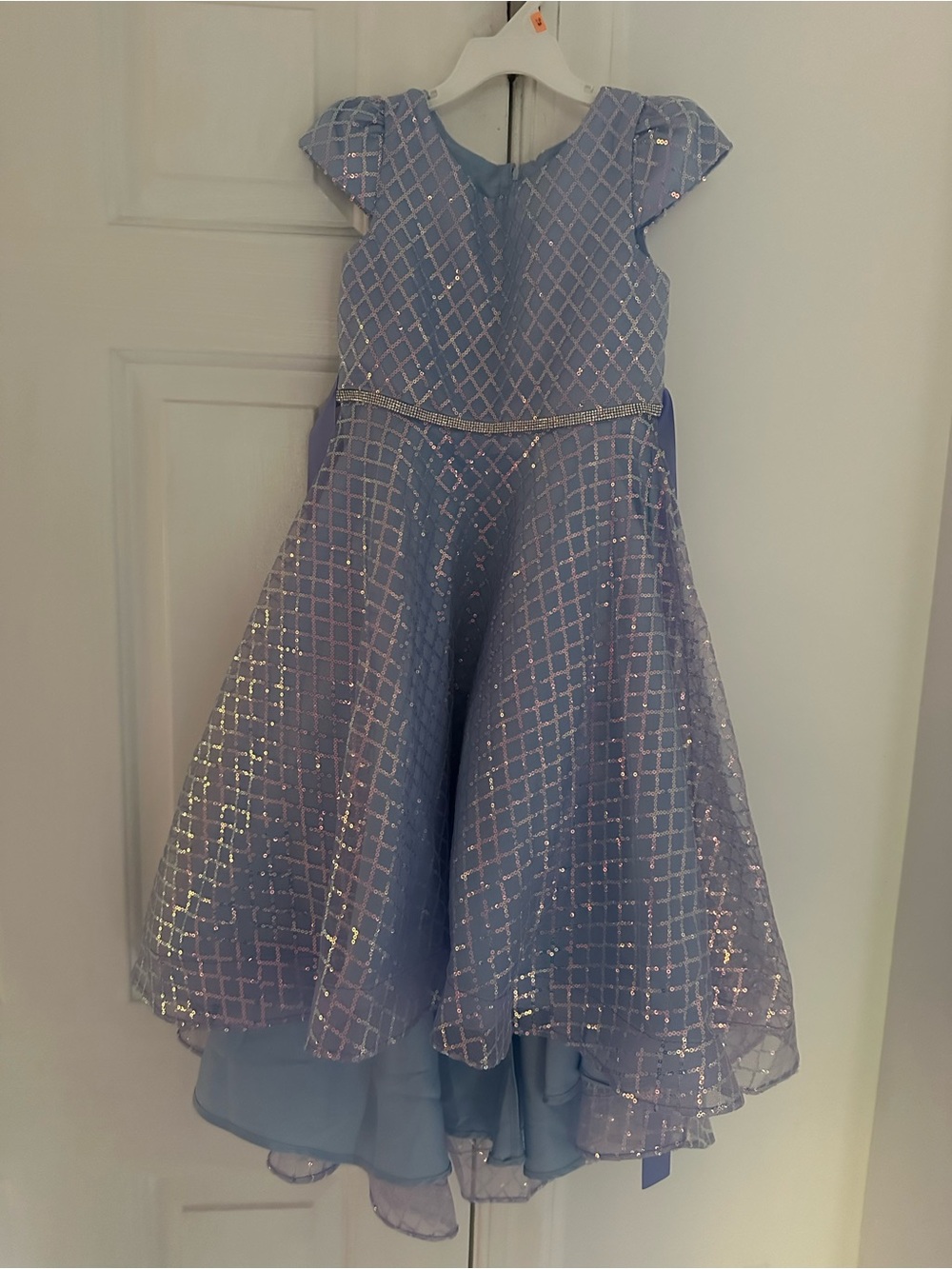 Rare Editions Lilac Sparkle Tulle Party Dress